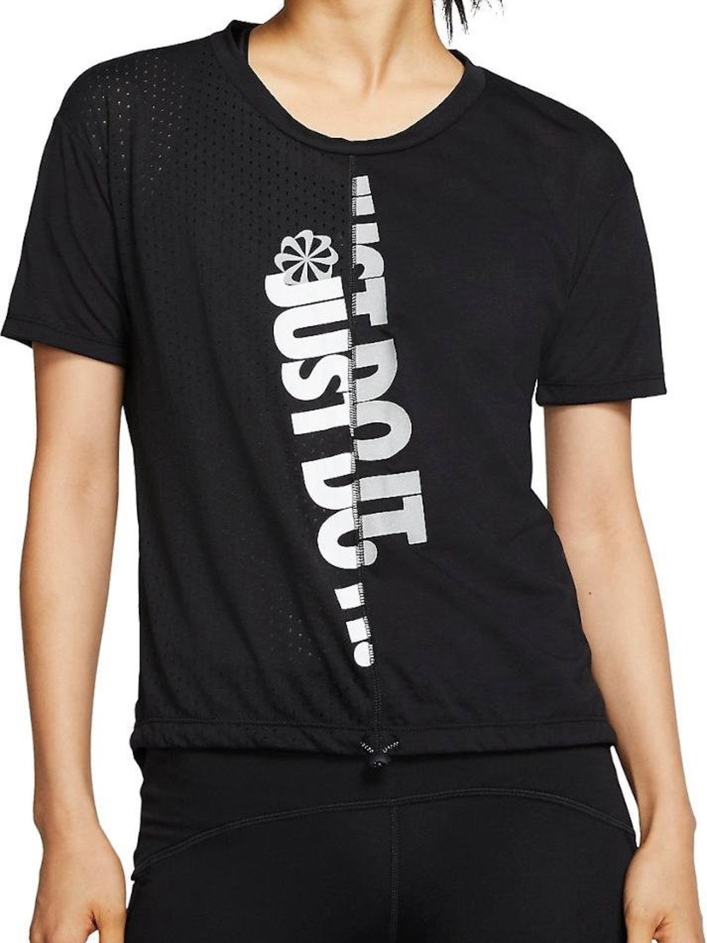 Nike Icon Clash Short-Sleeve Running Top Black XL (DB4320-010)